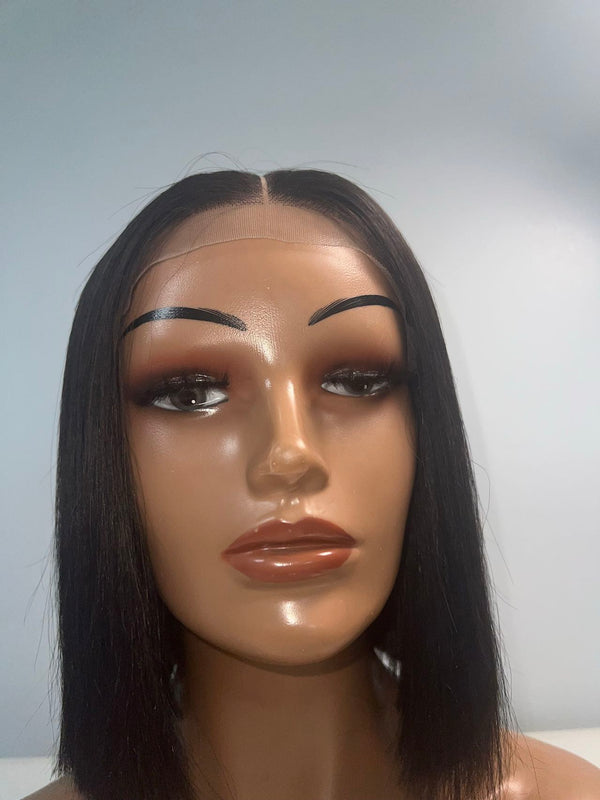 MASTER DESIGN NATURAL 5 X 5 BONE STRAIGHT LACE WIG