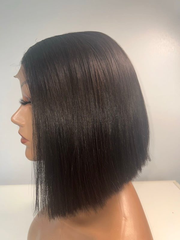 MASTER DESIGN NATURAL 6 x 6 BONE STRAIGHT LACE WIG